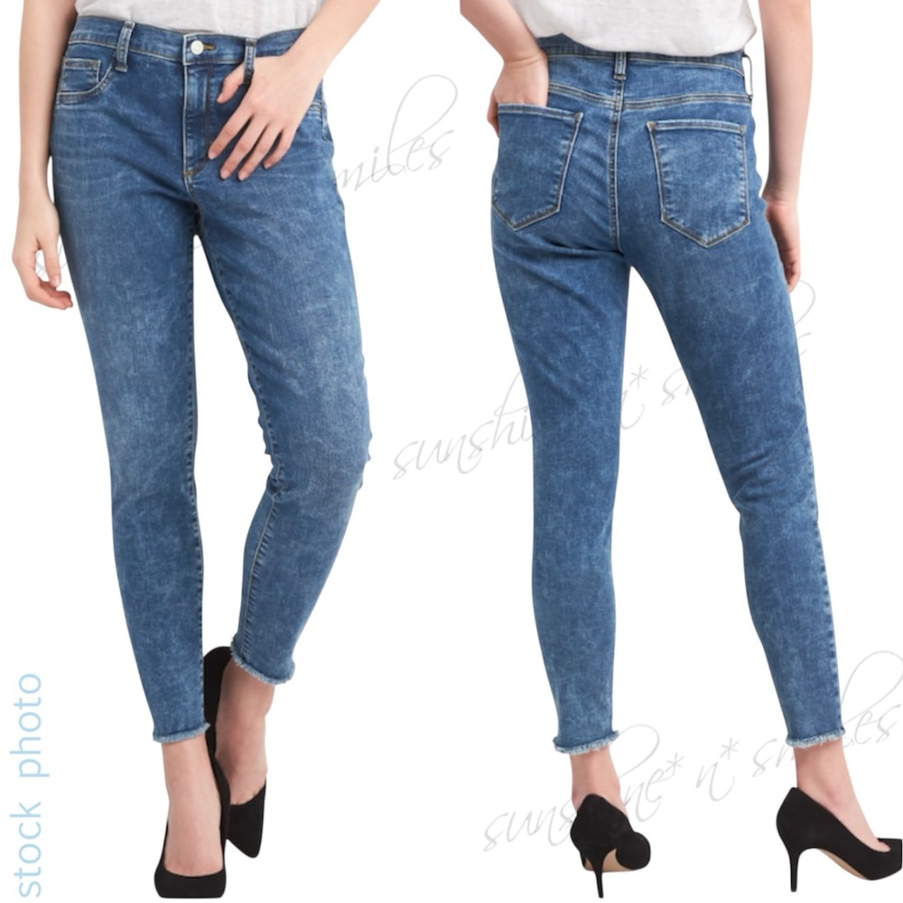 GAP Washwell Mid-Rise Favorite Ankle Jegging #256691 size 26 “MEDIUM INDIGO”